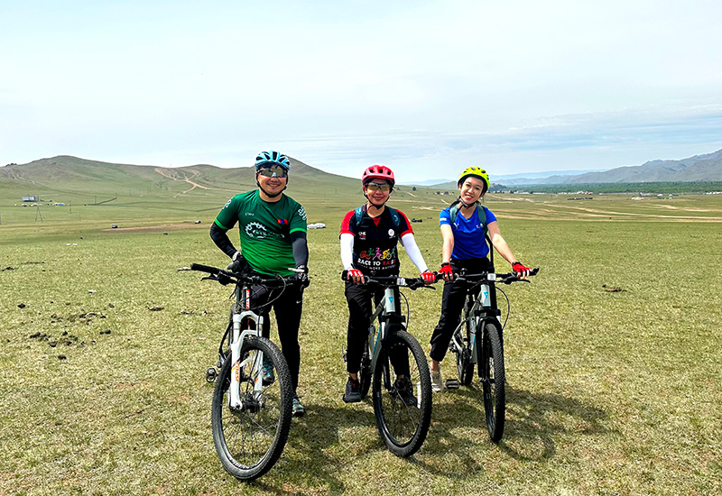 Short cycling tour in Mongolia